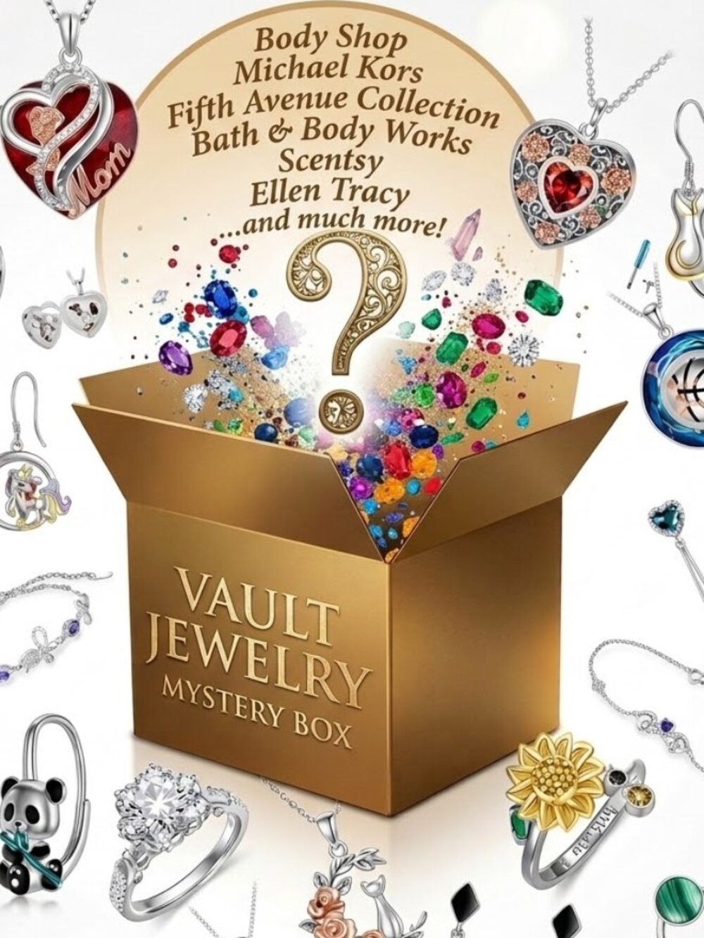 Massive Luxe Vault Jewelry & Treasures Mystery Box Over 5 LBs